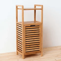 BIG BAMBOO Regal mit Wäschekorb