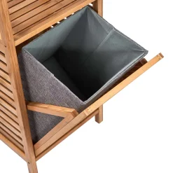 BIG BAMBOO Regal mit Wäschekorb