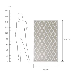 COLOUR CLASH In-/Outdoorteppich Rauten