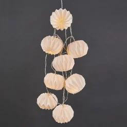 HANAMI LED Lampions-Lichterkette 6er-Set