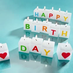HAPPY BIRTHDAY Kerzen-Set 6er-Set
