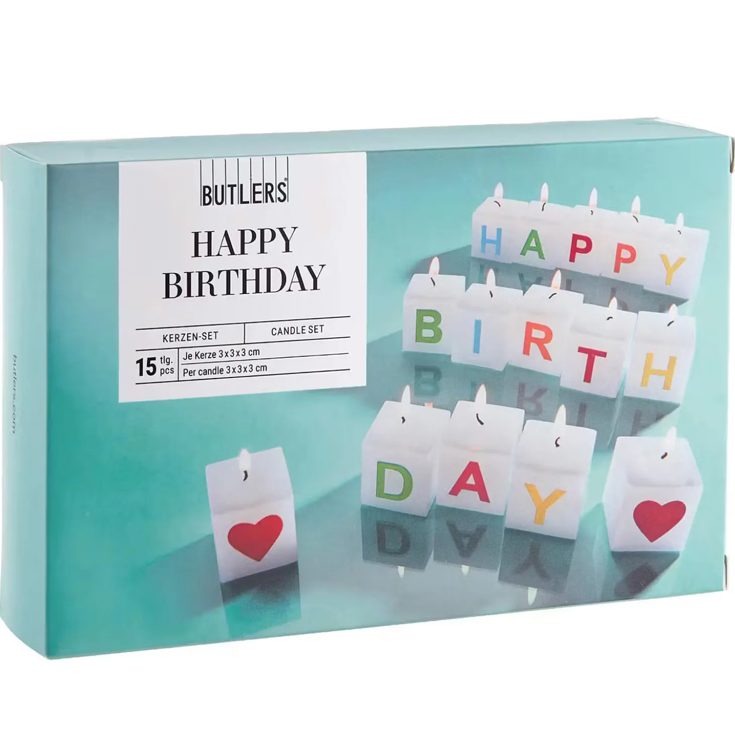 HAPPY BIRTHDAY Kerzen-Set 6er-Set