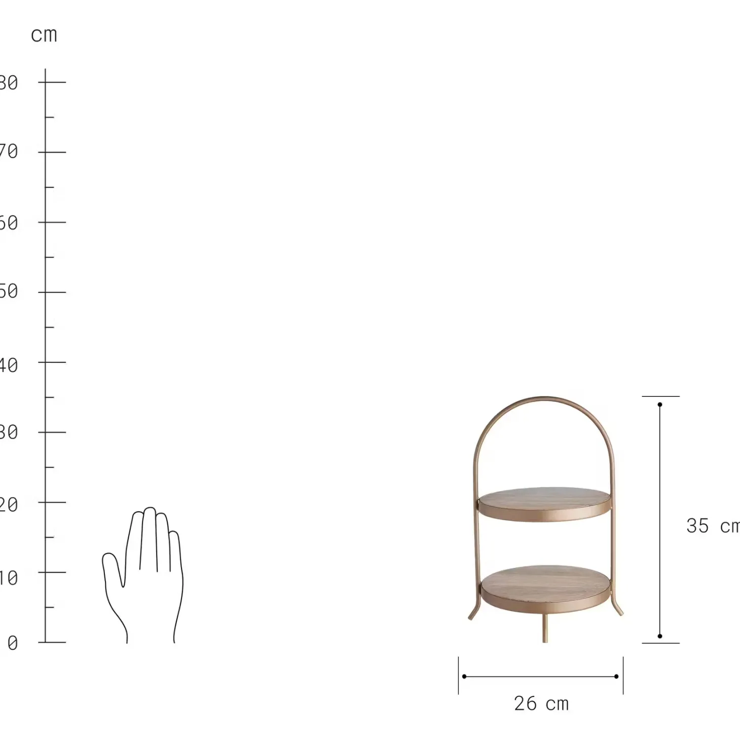 KATE Etagere 2-stufig