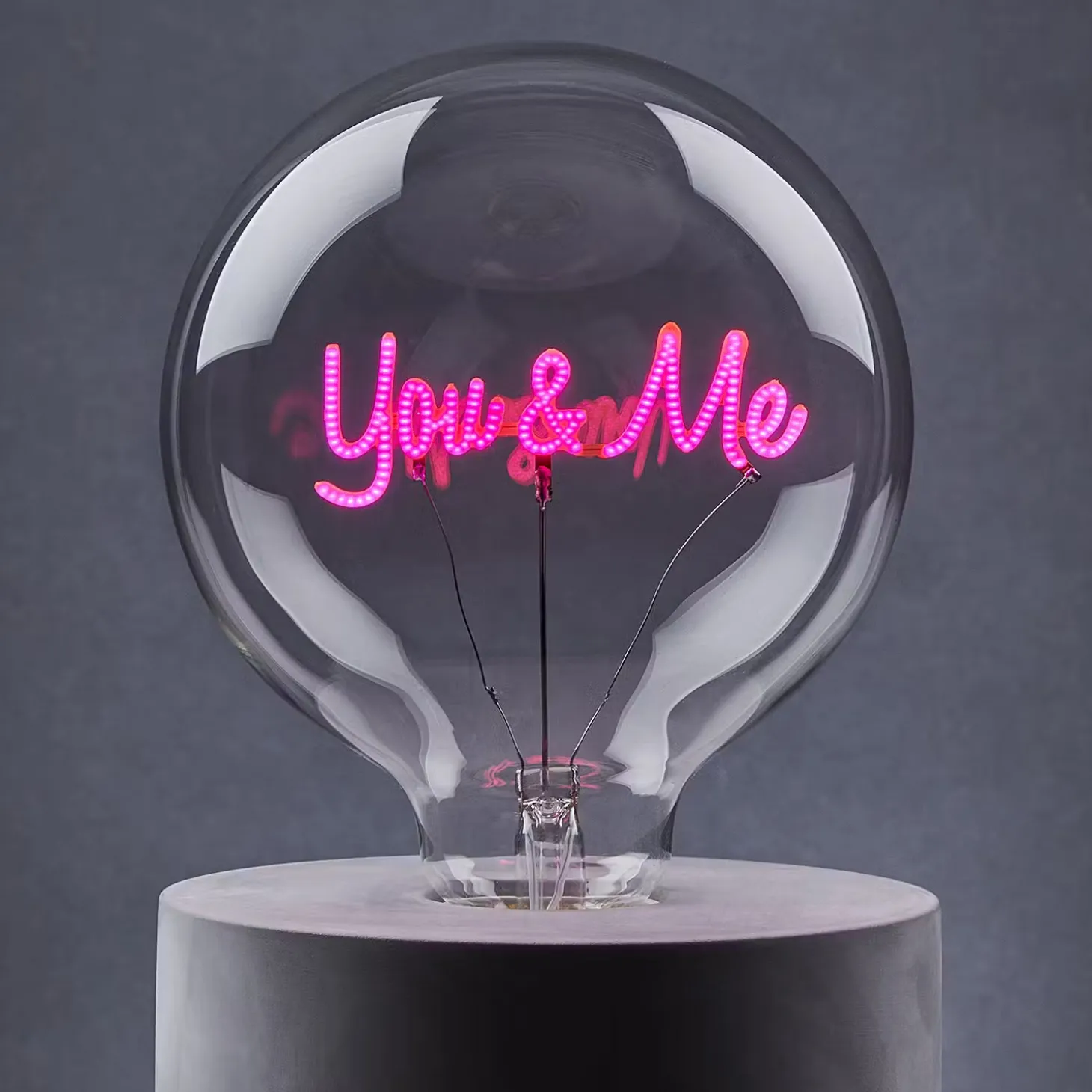LED-Glühlampe BRIGHT LIGHT You & Me