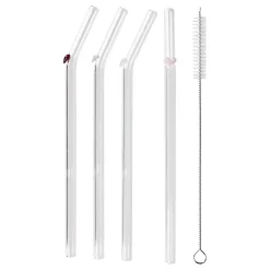 LONG DRINK Trinkhalm-Set Herz