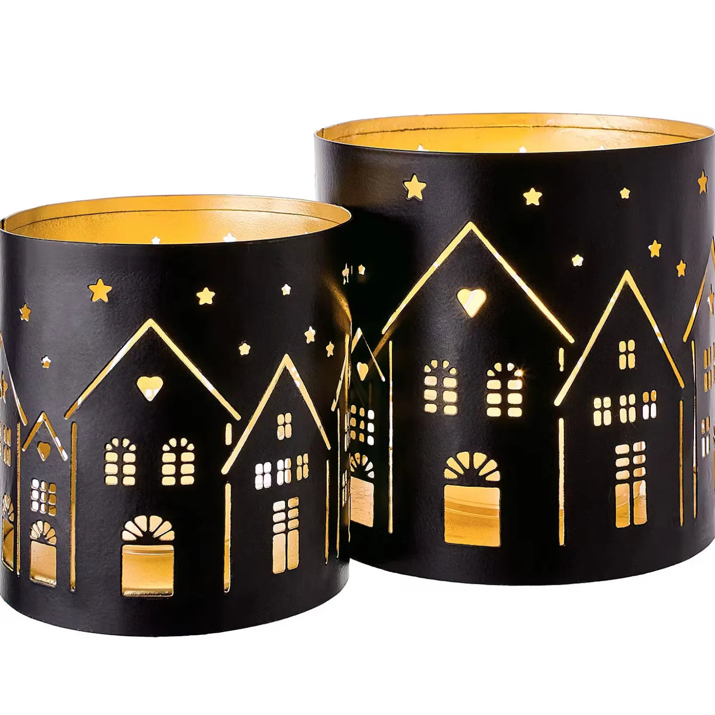 LUMINOUS Windlicht Häuser
