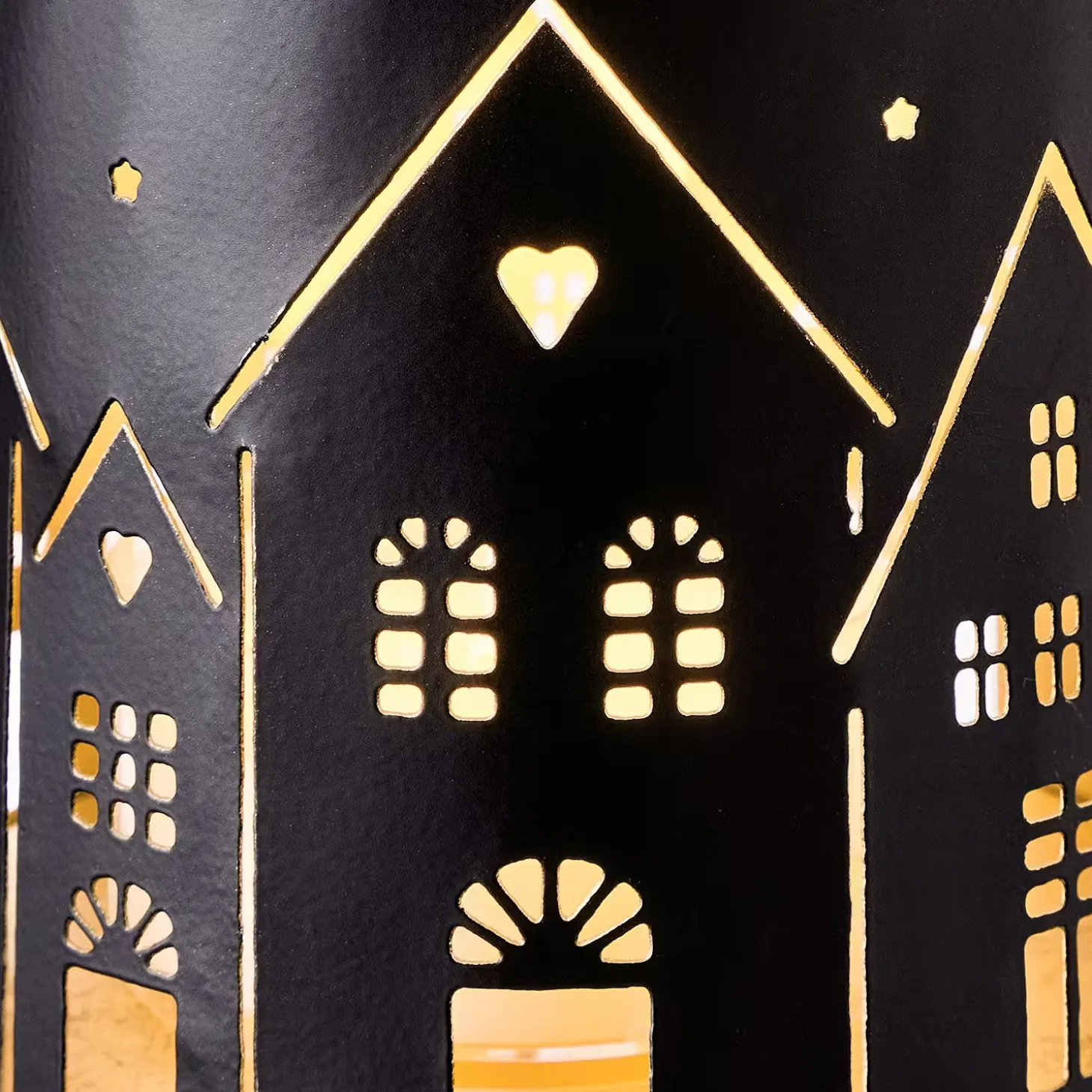 LUMINOUS Windlicht Häuser