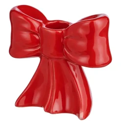 PRESENT Kerzenhalter Schleife