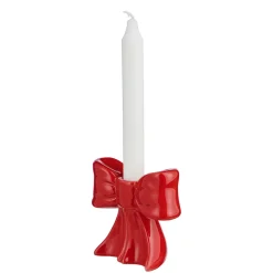 PRESENT Kerzenhalter Schleife