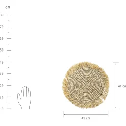 RAFFIA Platzset 4er-Set