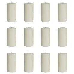 RUSTIC Stumpenkerze 12er-Set