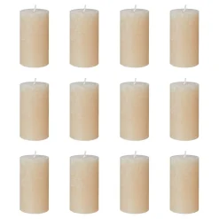 RUSTIC Stumpenkerze 12er-Set