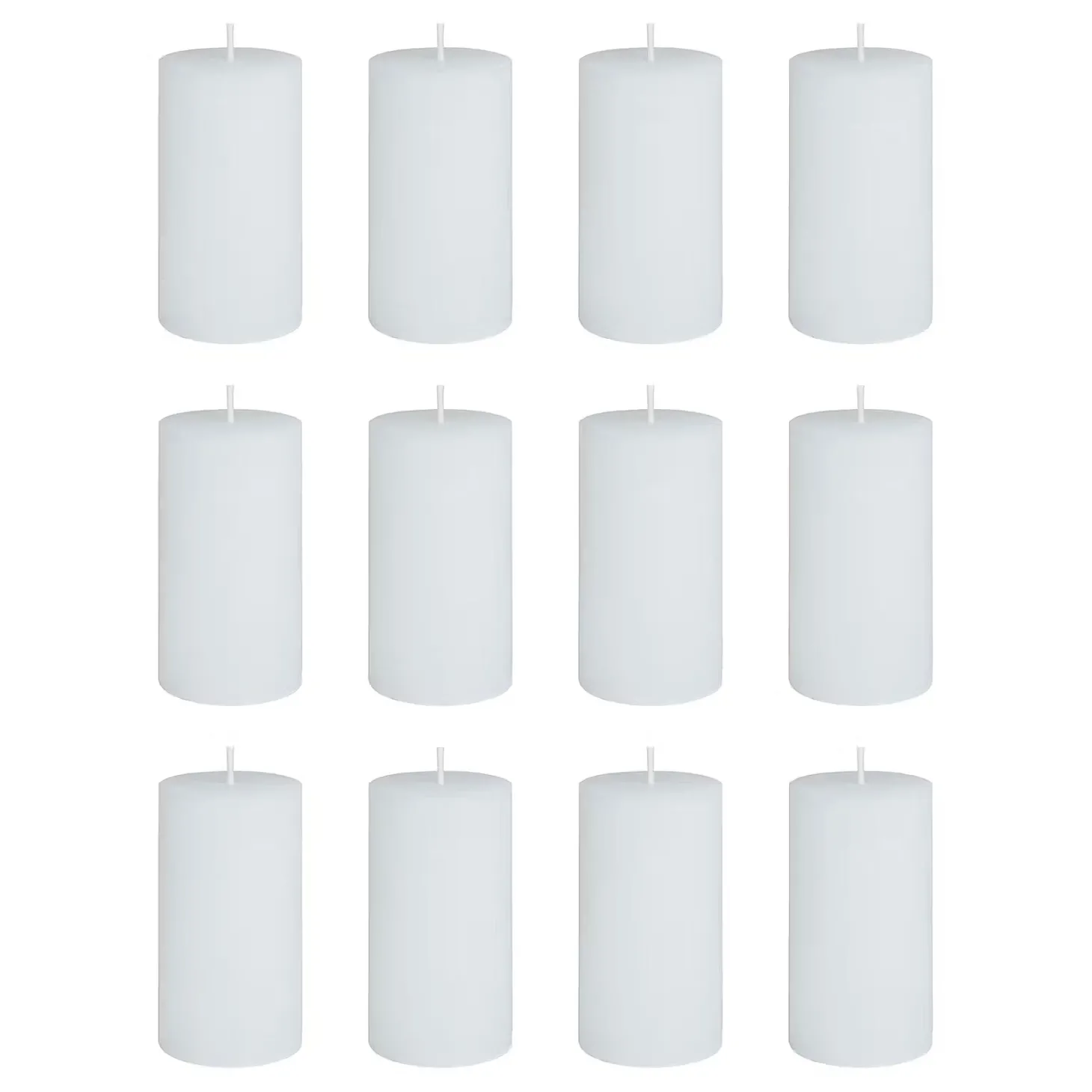 RUSTIC Stumpenkerze 12er-Set