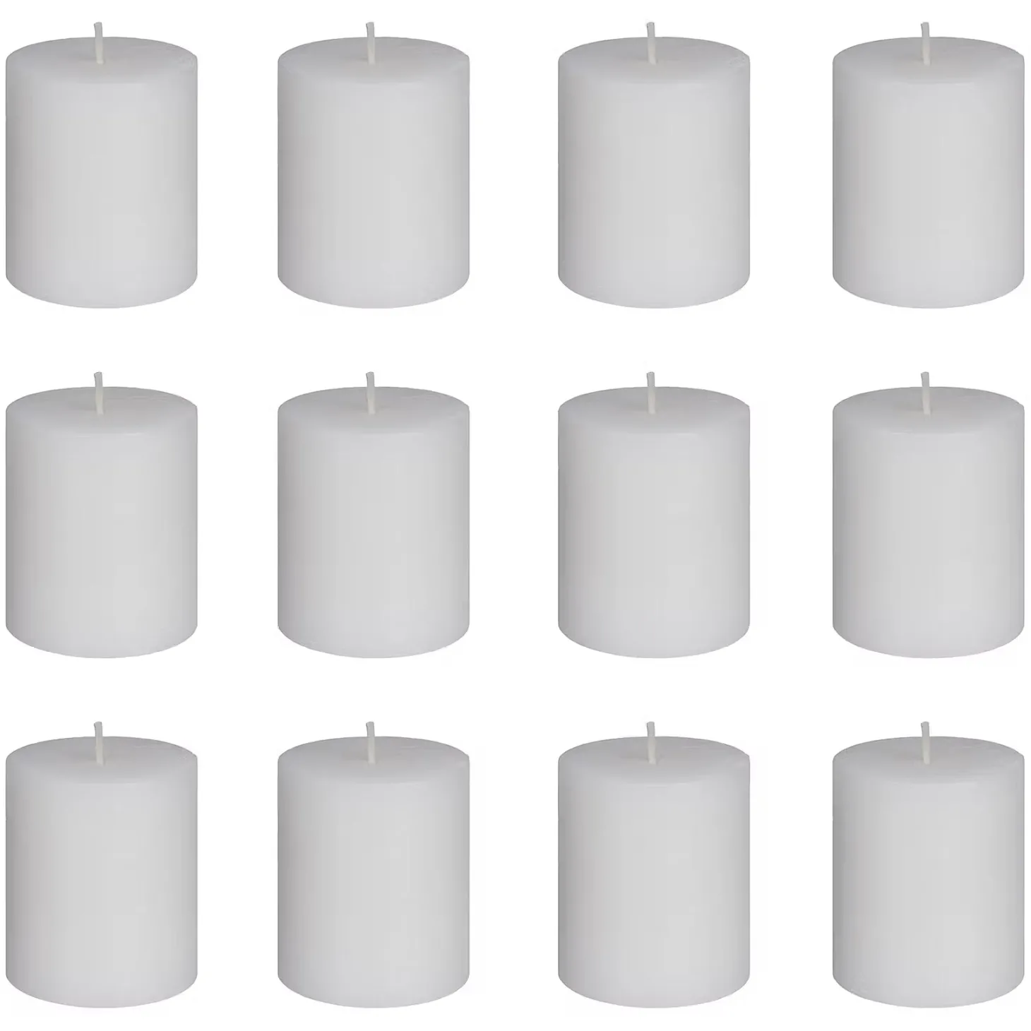 RUSTIC Stumpenkerze 12er-Set