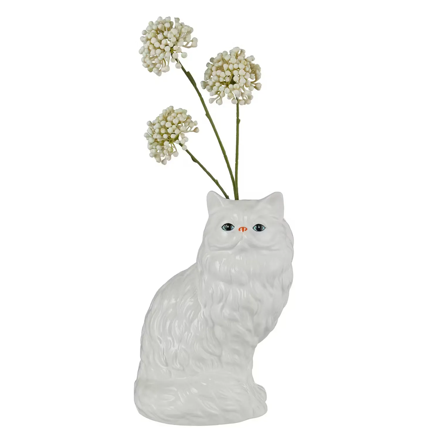 SNOW WHITE Vase Katze
