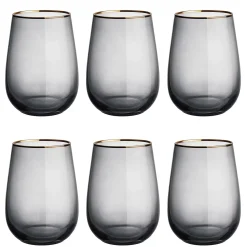 TOUCH OF GOLD Gläser mit Goldrand 6er-Set