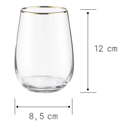 TOUCH OF GOLD Trinkglas 6er-Set