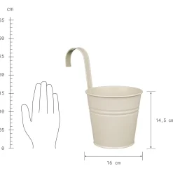 ZINC Hängetopf 6er-Set